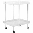 thumbnail image 3 of SAFAVIEH Healy Modern Glam Acrylic Kitchen Cart, Clear, 3 of 4