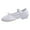 White, variant on Women's Canvas Ballet Dance Shoes Practice Yoga Flat Latin Heels Lightweight Ballroom Character Teaching Shoes Blue Size 7.5