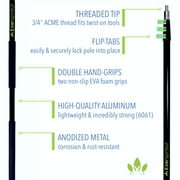 Eversprout 4-Stage Telescopic Extension Pole, 7-24 ft Heavy-Duty Aluminum