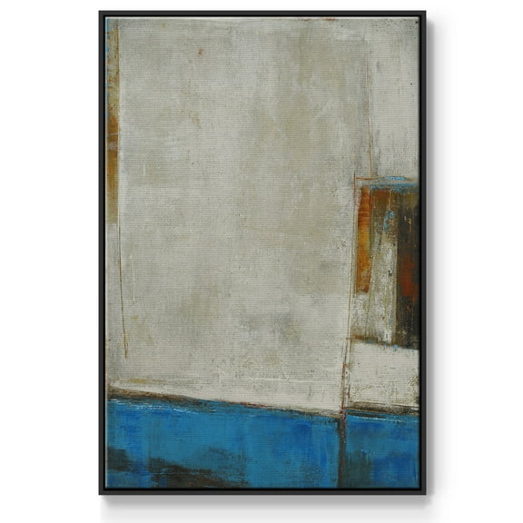 A Warped Window Framed Premium Gallery Wrapped Canvas - Ready to Hang - 17 x 25 - Black Floating Frame