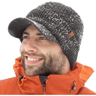 Merino Wool Short Fisherman Beanies for Men Women, Knit Cuff  display picture 1