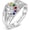 5 Stones, variant on Personalized Mothers Rings with Simulated Birthstones 925 Sterling Silver Mother's Day Rings Engraved Family Names Custom Family Rings for Women Mother Wife