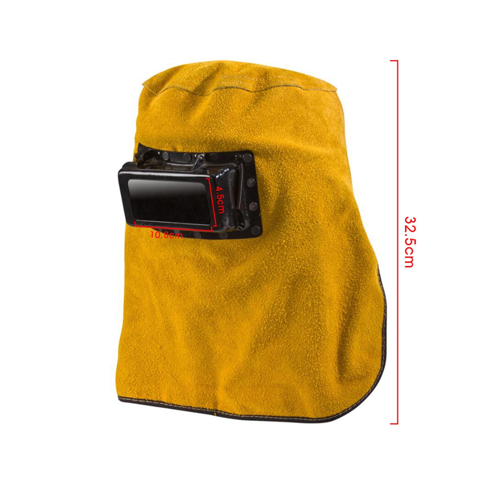 Welding Mask Welder Hood Heat Resistant Leather Helmet with Filter Lens Neck Eye Face Protection Welder Safety Accessories ,Great Choice