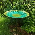 thumbnail image 6 of Bird Baths for Outdoors, Outdoor Bird Bath, 32.6 Inch Hight Metal Birdbath Sunflower Bird Feeders Bowl with Stake for Garden Yard Deck, Backyard, Balcony Decor, 6 of 7