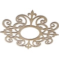 thumbnail image 2 of Ekena Millwork 26"OD x 8 1/2"ID x 3/8"T Dijon Wood Fretwork Pierced Ceiling Medallion, Hickory, 2 of 3