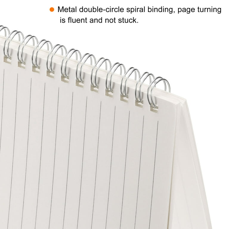 A5 Graph Clear Hardcover Spiral Notebooks 80 Sheets/160 Pages Ruled Paper, 3  Pack 