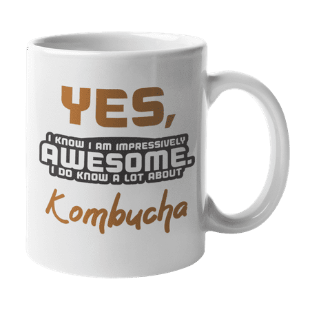 

Awesome I Know a Lot About Kombucha Tea Lover Coffee & Tea Gift Mug or Container (11oz)