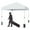 white, variant on Center Locking Canopy Tent, Portable Outdoor Canopy Tent, Comes with Hand Wheel Bag, Suitable for Outdoor use, Height Adjustable Straight Legs, Waterproof and UV Protection