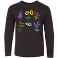 thumbnail image 3 of Inktastic Group of Beautiful Wildflowers Long Sleeve Youth T-Shirt, 3 of 5