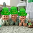 thumbnail image 6 of St Patricks Day Hats with Light St Patrick's Day Green Velvet Hat Green St Patricks Day Party Accessories Green Christmas Tree Topper Hat, 6 of 7