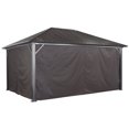 thumbnail image 2 of Sojag Genova 12 x 16 x 7 ft Dark Brown Curtains for Gazebo, Polyester, 2 of 5