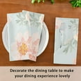 thumbnail image 3 of Coolnut Floral Cloth Napkins Set of 1, Soft Washable Polyester Dinner Napkins with Hemmed Edges, for Weddings, Parties, Holiday Dinner & More 20" x 20" Washcloth Gift, 3 of 7