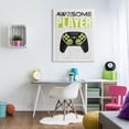 thumbnail image 2 of Awesome Player Gaming Controller Art for Kids Graphic Art Gallery Wrapped Canvas Print Wall Art, 2 of 7