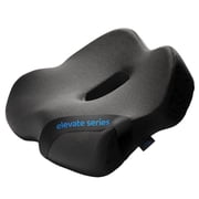 Everlasting Comfort Memory Foam Seat Cushion, Closed Shaped Back Rest for Office & Car