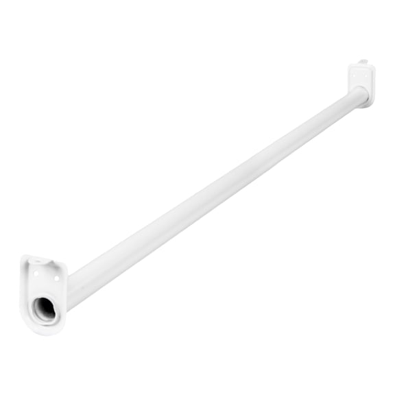 Steel Adjustable Closet Rod, White, 72 in. to 120 in.