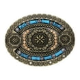 thumbnail image 1 of Hebilla de Cinturón Bohemio Baoblaze Turquesa Vintage Bronce 1.5 pulgadas, 1 of 8
