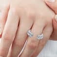 thumbnail image 5 of Pompeii 2Ct Lyric Diamond Open Guard Ring Wedding Band Platinum Lab Grown (E/F,VS1-VS2), 5 of 6