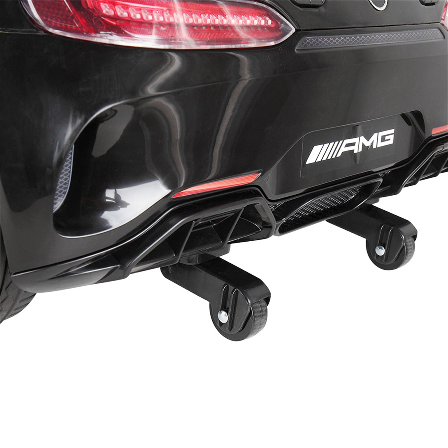 CIPACHO Licensed Benz GT 12V Powered Ride On Toy Car Electric Car for Kids 3-6 Years with MP3, Radio, Speed Shift, LED Lights, Black CIPACHO Licensed Benz GT 12V Powered Ride On Toy Car Electric Car for Kids 3-6 Years with MP3, Radio, Speed Shift, LED Lights, Black