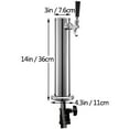 thumbnail image 2 of VEVOR Tour de Bière Tour de Kegerator de Robinet Simple, Tour de Bière de Projet d'Acier Inoxydable, Tour de Distributeur de Bière de Colonne de 3 ", Kit de Tour de Bière avec Tuyau, Clé, Couverture pour la Maison et le Bar, 2 of 9