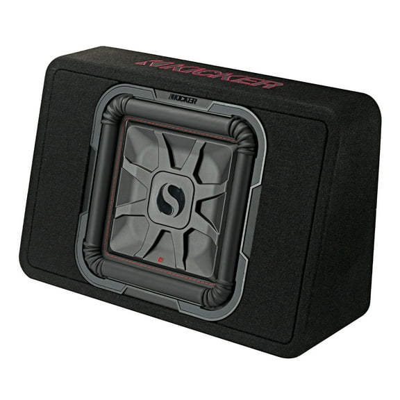 Kicker TL7T Single 12 Inch 2 Ohm Solo Baric Subwoofer in Enclosure for Car Audio