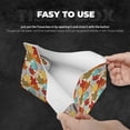 thumbnail image 4 of Uemuo Fall Maple Leaves Pattern Tissue Box Cover Holder, Triangle with Bottom Belt - PVC Leather Decorative Organizer for Tabletop, Bathroom, Car, Office, 4 of 9