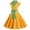 Yellow, variant on Sngxgn Women's Dress Ribbed Sleeveless Halter Neck Tank Tops Mini Dresses(,XL)