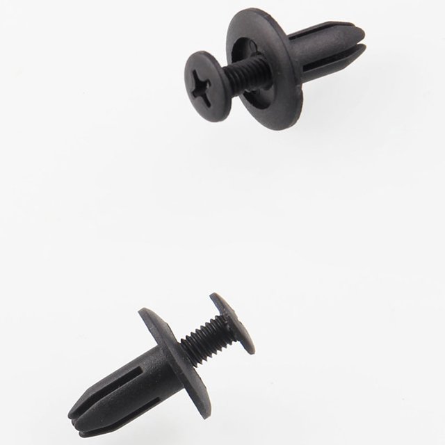 yingyy 120PCS/Set 6mm Car Durable Plastic Car push pin Rivets Hole Dia Fastener Fender Bumper Push Pin Clips Clip