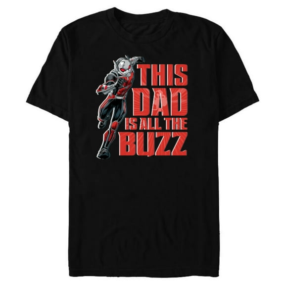 Marvel Ant-Man Super Hero This Dad is All The Buzz - Short Sleeve Blended T-Shirt for Adults - Customized-Black