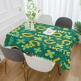 thumbnail image 5 of Saint Patrick Clover Tablecloth Rectangle Colorful Table Cloth Large Square Table Cover for Dining Kitchen Party 60"x90" Decor Gift, 5 of 7