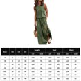 thumbnail image 2 of Vestido Sin Mangas Vestido sin mangas de verano Elegante vestido largo maxi Ropa femenina (Verde oscuro M) Cgtredaw para Mujer Verde oscuro T XL, 2 of 6