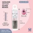 thumbnail image 3 of Miyuki Delica Seed Beads – Size 11/0 (1.6 mm), DB0131, Opaque Dark Olive Luster Dyed, 7.2 g, Approx. 1440 Beads, 3 of 7