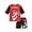 Marshall Red/Black, variant on Nickelodeon Paw Patrol Boys Rash Guard Set - 2 Piece Chase Marshall UPF50+ Swim Shirt & Swim Trunks (2T-7)
