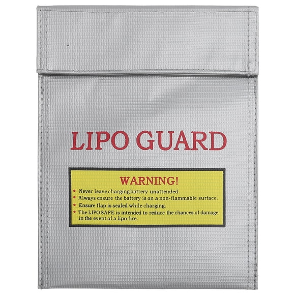 KAKOWELY Fireproof Battery Pouch Heat-Resistant Battery Pouch Fireproof Battery Holder Battery Protective Bag9.06"X7.09"X0.39"