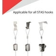 thumbnail image 5 of STAS Looped End Cord Clear Nylon - 20 pack  Perlon Picture Cable Wire For Picture Hanging Hooks and Picture Rails 98" length, 2mm diameter, 5 of 7