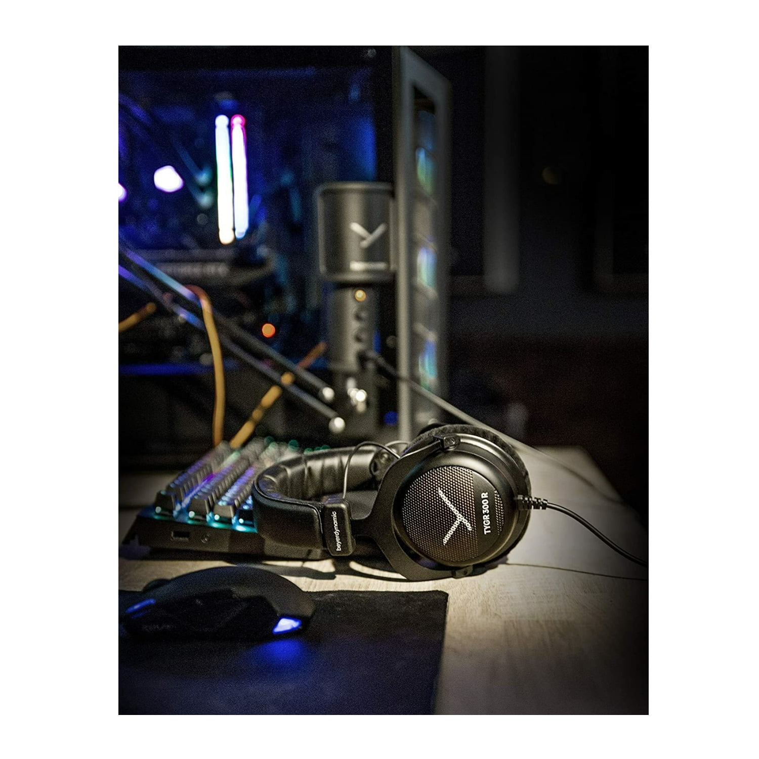Beyerdynamic TYGR 300 R Open-Back Gaming Headphones Bundle