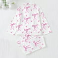 thumbnail image 5 of Einccm Girls 2-Piece Pajama Set, Long Sleeve Top and Short Pants with Button-Down Collar and Cute Print, Soft Polyester Comfort Fit for Casual Daily Wear, Ages 4-7 Years, 5 of 9