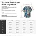 thumbnail image 5 of Kdxio Men's Hawaiian Shirt for Men Short Sleeve Shirt Colorful Flowers Summer Casual Holiday Beach Button Down T-Shirts, 5 of 7