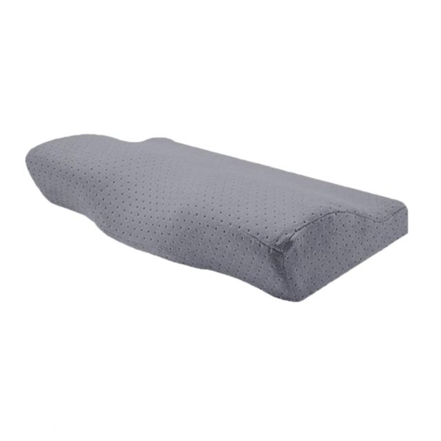 Almohada de espuma viscoelástica BLESIY para cuello cabeza espalda Apoyo para descansar leer Dormir gris