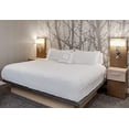thumbnail image 4 of Lightweight coverlet King Set - White Rippled Texture - Exclusive to courtyard Hotels, Fairfield by Marriott and Residence Inn Includes 1 coverlet and 2 Shams, 4 of 5