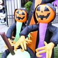thumbnail image 2 of ALEKO Halloween Inflatable Decoration Trick Or Treat Pumpkin Witches - 6 Foot, 2 of 7
