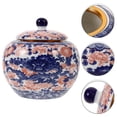 thumbnail image 3 of Miangastore Ceramic Tea Canister Traditional Tea Can Tea Jar Dried Fruit Holder Condiment Jar with Lid, 3 of 9