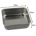 thumbnail image 2 of BUYISI Stainless Steel Baking Pan Roast Turkey Tray With Cooling Rack Kitchen Bbq Cake 15Cm, 2 of 5