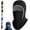 Black, variant on Winter Warmth 2-in-1 Hat Face Mask, Windproof Balaclava for Men & Women, Fleece Lined Cold Weather Head Ear Neck Protection for Skiing, Motorcycling, Running & Outdoor Activities