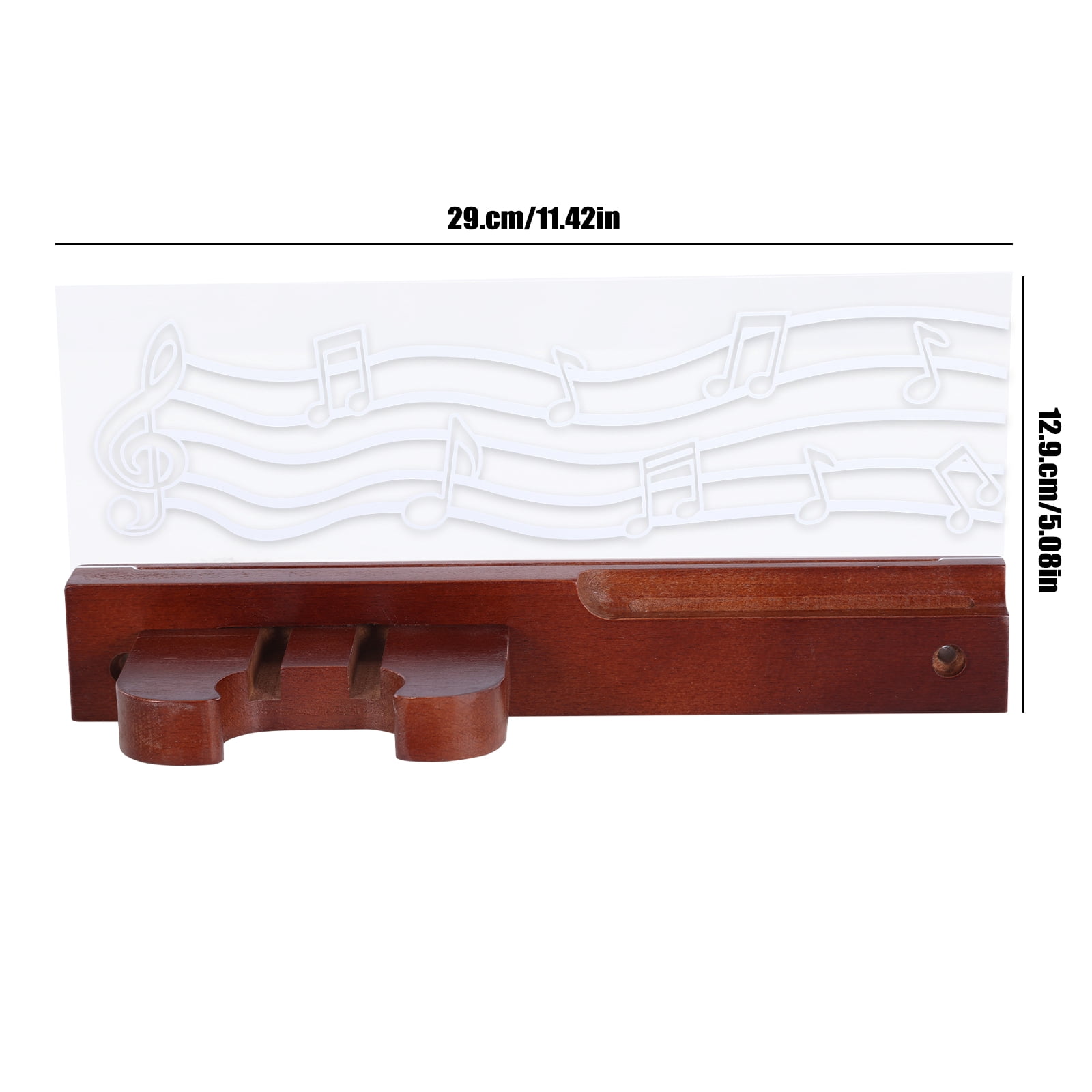 Btidfty Led Wall Mounted Guitar Rack with Shelf & Pick Holder Wood & Acrylic Light Up Guitars Holder Creative Guitar Hanger Stringed Instruments Display Stand