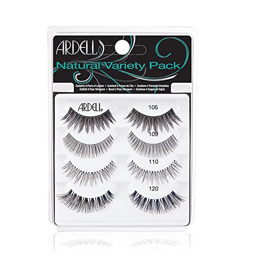 Ardell "Best of" Natural Variety Pack of False Eyelashes, 4 Pairs of