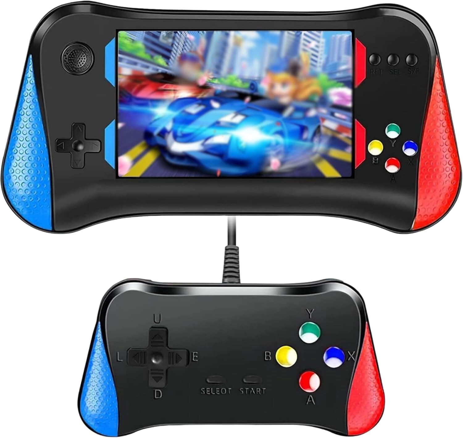 New model Retro handheld portable game console, 3.5-inch HD screen, two-player retro game console, two controllers | Compatible with TV/PC/Projector, perfect for holidays and cozy moments