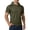 Army Green, variant on Mens Workout Hoodies Solid Color Short Sleeve Mesh Athletic Hooded T-Shirts Fishing Hiking Pullover Tops