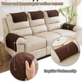 thumbnail image 2 of 3 or 4 or 5 Pieces Sofa Headrest Cover for Recliner Chair with Storage Pockets Non Slip Armrest Cover Fuzzy Couch Cover Washable Furniture Protector, 2 of 7