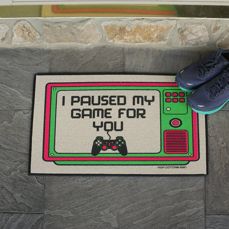 I Paused Game Funny Outdoor Welcome Doormat Novelty Dorm Room Entry Rug Door Mat I Paused Game Funny Outdoor Welcome Doormat Novelty Dorm Room Entry Rug Door Mat