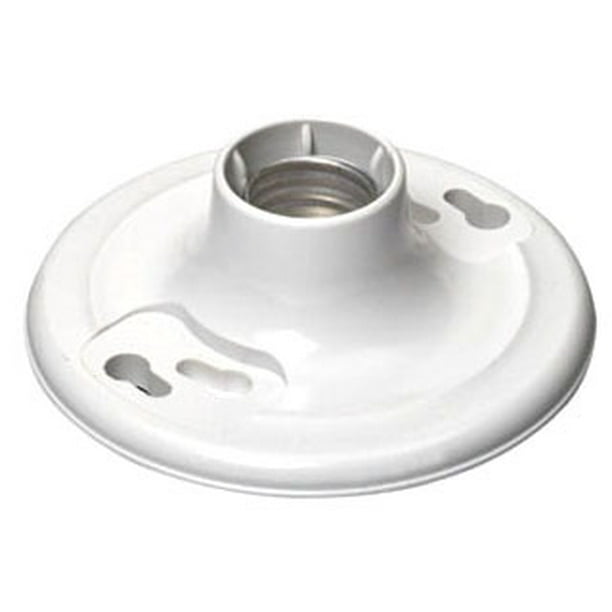 Leviton 8829CW2 OnePiece Urea Outlet Box Mount, Incandescent